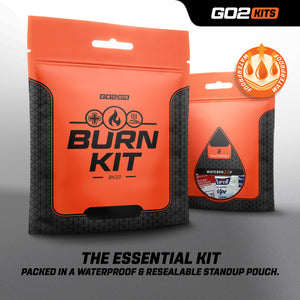 Go2 Kits Emergency Burn Kit in Compact First Aid All-Purpose Resealable Pack for Home, Office, Car & Travel (BK33-1)