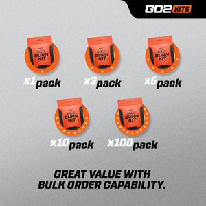 Go2 Kits Emergency Burn Kit in Compact First Aid All-Purpose Resealable Pack for Home, Office, Car & Travel (BK33-1)