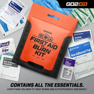 Go2Kits Advanced First Aid & Burn Kit, Portable First Aid Kit (BK35-1)
