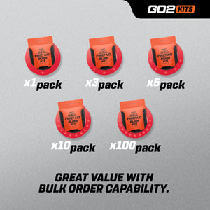 Go2Kits Advanced First Aid & Burn Kit, Portable First Aid Kit (BK35-1)