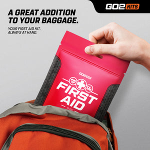 Go2 Kits First Aid Kit 2.0 USA Made 33 Piece Basic Plus (RX200-1)