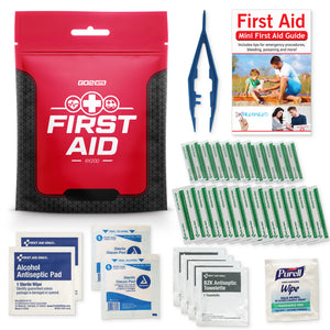 Go2 Kits First Aid Kit 2.0 USA Made 38 Piece Basic Plus (RX200)